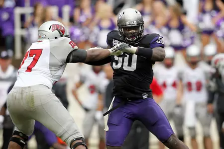 Defensive end Stansly Maponga tops TCU in tackles for loss (12 1/2), sacks (9), forced fumbles (5) and fumble recoveries (2).