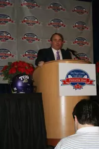 Gary Patterson met with members of the media Tuesday.