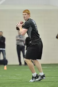 Former TCU quarterback Andy Dalton worked out for NFL personnel Friday.
