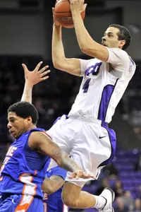 Amric Fields scored a team-high 16 points for the Horned Frogs.