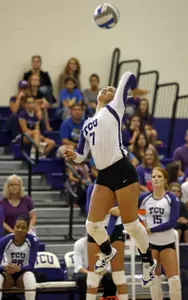 Megan Munce leads the Big 12 in aces.