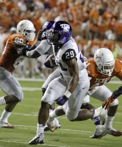Matthew Tucker ran for two touchdowns in Thursday's 20-13 win at Texas.