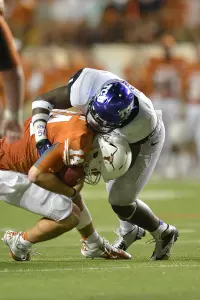 Kenny Cain had a career-high 14 tackles in a Thanksgiving Night win at Texas.