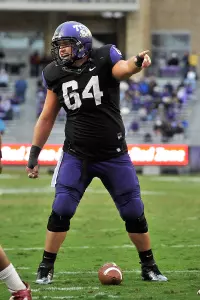 TCU center James Fry is one of 10 Horned Frog seniors playing as a graduate student this fall.