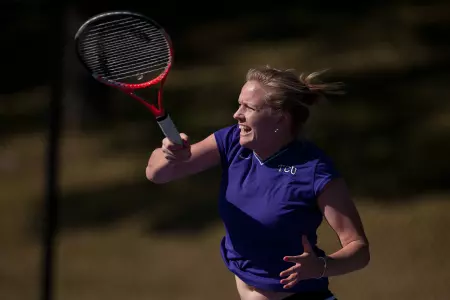 Olivia Smith was a 7-6 (4), 6-4 winner Saturday.