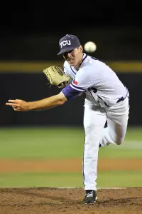 Travis Evans earned his first career win Saturday.