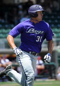 Jerrick Suiter led the Frogs with five hits on Saturday.