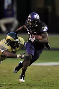 Waymon James led TCU in rushing last season with 875 yards.