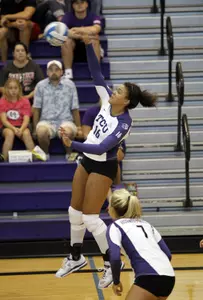Mattie Burleson had eight blocks against Northern Colorado.