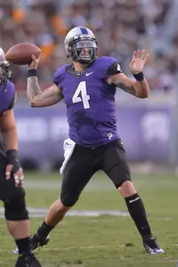 TCU quarterback Casey Pachall was 9-of-9 passing for 201 yards and three touchdowns in the season-opening 56-0 victory over Grambling State.
