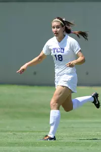Elise Kensinger is the lone Frog on the team who played against Denver in 2009.