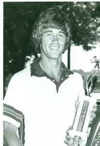 Randy Crawford won the Southwest Conference singles title in 1977 and the doubles title in 1976.