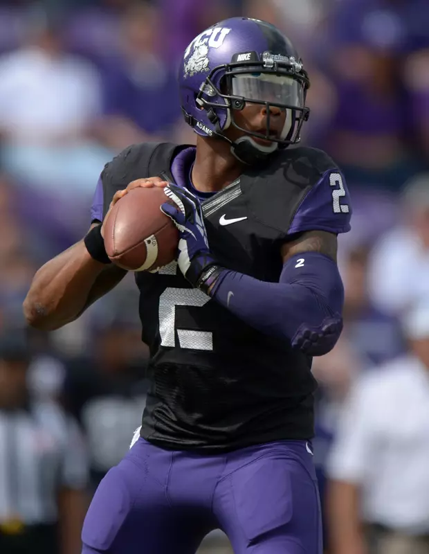 Quarterback Trevone Boykin (2). Mandatory Credit: Kirby Lee-USA TODAY Sports