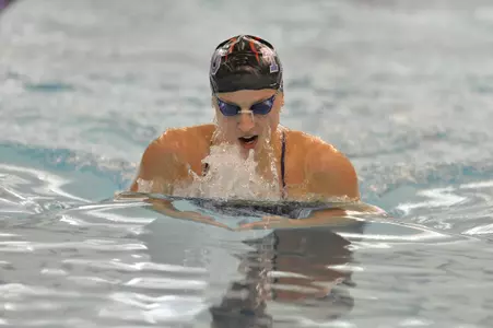 Gabi Korac won the 200-yard breaststroke in TCU's season opener
