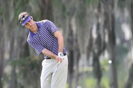 Julien Brun enters Tuesday's final round in a tie for fourth place overall