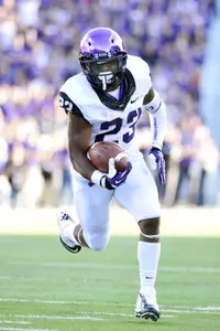 B.J. Catalon (23) runs the ball for a touchdown. (Jasen Vinlove-USA TODAY Sports)