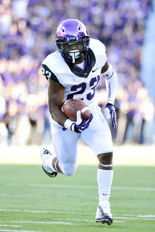 B.J. Catalon (23) runs the ball for a touchdown. (Jasen Vinlove-USA TODAY Sports)