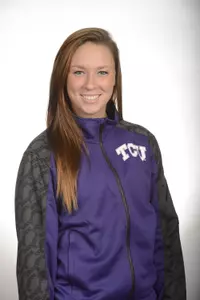 Lyndsie Gibson set the school records in the 100 and 200 backstroke at the Art Adamson Invitational.