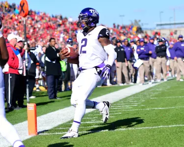 Trevone Boykin scores a touchdown.