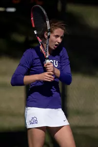 Simona Parajova was one of three TCU winners in singles.
