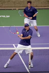 Max Stevens was one of six TCU winners in singles.