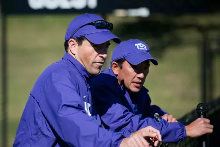 TCU assistant coach Mark Tjia