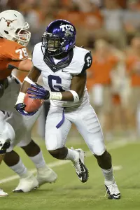 TCU safety Elisha Olabode had four interceptions last season.