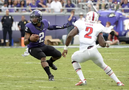 Trevone Boykin helped overcome a 10-7 halftime deficit with two touchdown passes in the second half.