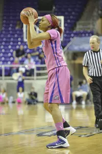 Natalie Ventress became the 13th member of TCU's 1,000-point club