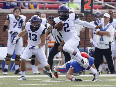 Quarterback Trevone Boykin threw for four touchdowns and ran for two others on Saturday.