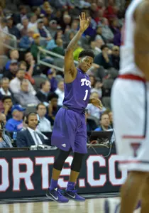 Chauncey Collins (1) celebrates after scoring against the Texas Tech Red Raiders. Credit: Denny Medley-USA TODAY Sports