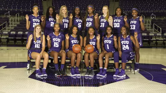 TCU women's basketball team photo