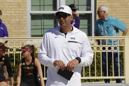 TCU vs Tulane beach volleyball at TCU in Fort Worth, Texas on March 03, 2018. (Photo by/Sharon Ellman