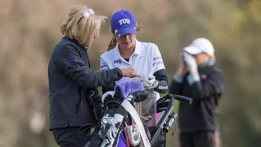 Annika Clark with Coach Larkin