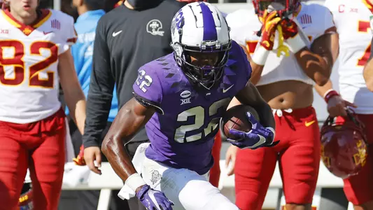 TCU vs Iowa St. football in Fort Worth, Texas on September 26, 2020. (Photo by/ Gregg Ellman)