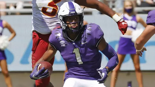 TCU vs Iowa St. football in Fort Worth, Texas on September 26, 2020. (Photo by/ Gregg Ellman)