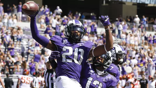 TCU vs Iowa St. football in Fort Worth, Texas on September 26, 2020. (Photo by/ Sharon Ellman)
