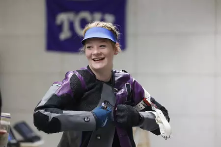 TCU Rifle record day in Fort Worth, Texas on October 9, 2021. (Photo by/Sharon Ellman)