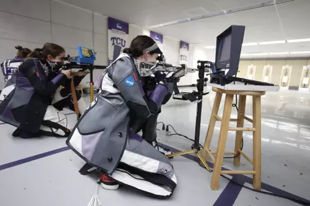 TCU Rifle record day in Fort Worth, Texas on October 9, 2021. (Photo by/Sharon Ellman)