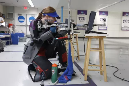 TCU Rifle record day in Fort Worth, Texas on October 9, 2021. (Photo by/Sharon Ellman)