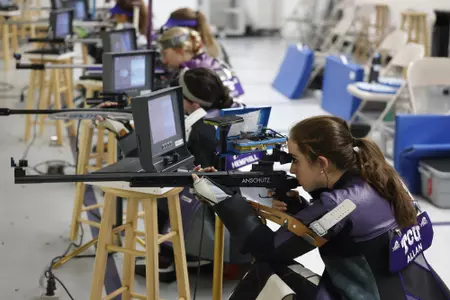 TCU Rifle record day in Fort Worth, Texas on October 9, 2021. (Photo by/Sharon Ellman)