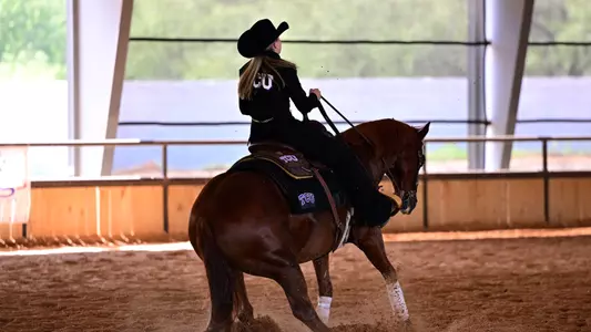 TCU vs Tarleton Womenâ??s Equestrian meet at Bear Creek Farms in Burleson, Texas on September 16, 2022. (Photo by Michael Clements/Ellman Photography)
