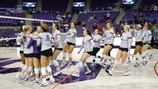 TCU Volleyball Team vs. Kansas