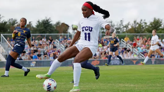 TCU vs Texas Tech during the Big 12 Championship soccer game at the Round Rock Multipurpose Complex in Round Rock, Texas on November 6, 2022 (Photo by/Gregg  Ellman)