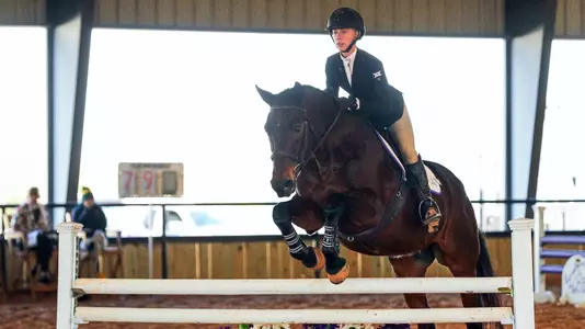 TCU vs Baylor Womenâ??s Equestrian Meet at Diamond Creek Ranch in Burleson, Texas on November 5, 2021. (Photo by/Ellman Photography)