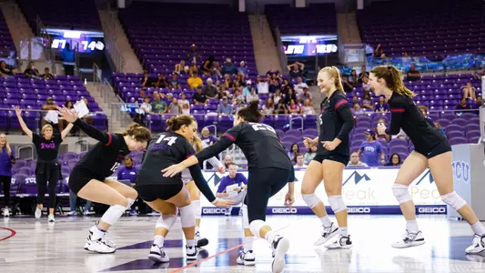 TCU vs Abilene Christian volleyball at Schollmaier Arena in Fort Worth, Texas on September 17, 2022. (Photo/Sharon Ellman)
