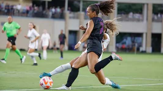 TCU vs University of Texas soccer at the Garvey-Rosenthal Soccer Complex in Fort Worth, Texas on September 22, 2022 (Photo by/Gregg  Ellman)