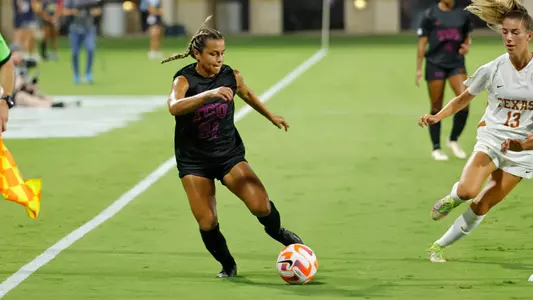 TCU vs University of Texas soccer at the Garvey-Rosenthal Soccer Complex in Fort Worth, Texas on September 22, 2022 (Photo by/Gregg  Ellman)