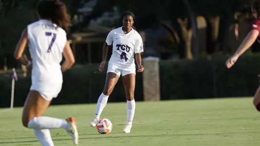 TCU vs Santa Clara soccer at the Garvey-Rosenthal Soccer Complex in Fort Worth, Texas on August 25, 2022 (Photo by/Gregg Ellman)