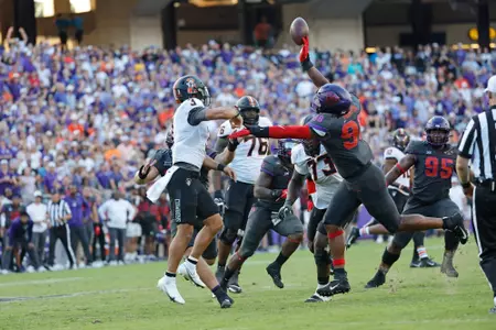 TCU vs Oklahoma State University at Amon Carter Stadium in Fort Worth, Texas on October 15, 2022.  Photo by Gregg Ellman